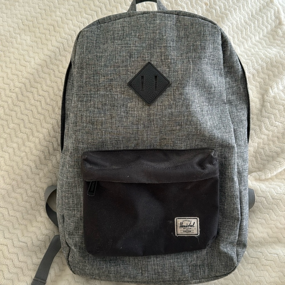 Used Herschel backpack gray